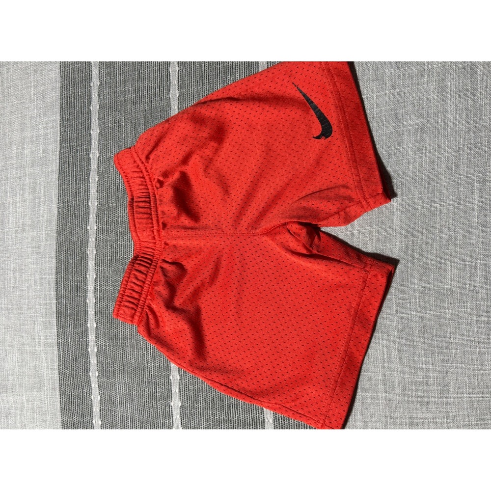 Nike Kids Red Mesh‎ Athletic Shorts Size XS 4 96 104 CM 3 4 YRS